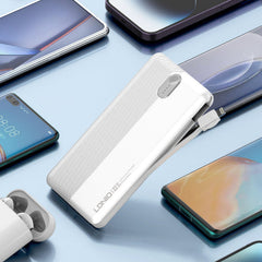 Ldnio Power bank 37Watts, 10000Mah, White - PQ13