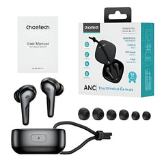 Choetech Wireless TWS ANC ENC IPX6 headphones - BH-T17-BK