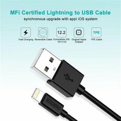 Choetech Data Cable, Usb to Lightening, 1.8M, Black - IP0027