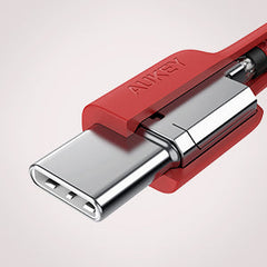 Aukey Usb C To Usb C Nylon Aramid Fiber Pd Cable - 2M Red - CB-CD19