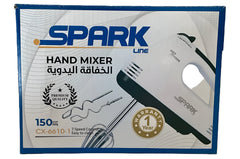 Spark Line Hand Mixer, 150Watts, Black / Steel - CX-6610-1