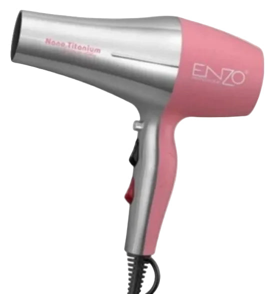 Enzo Hair Dryer, White & Pink - EN-8862