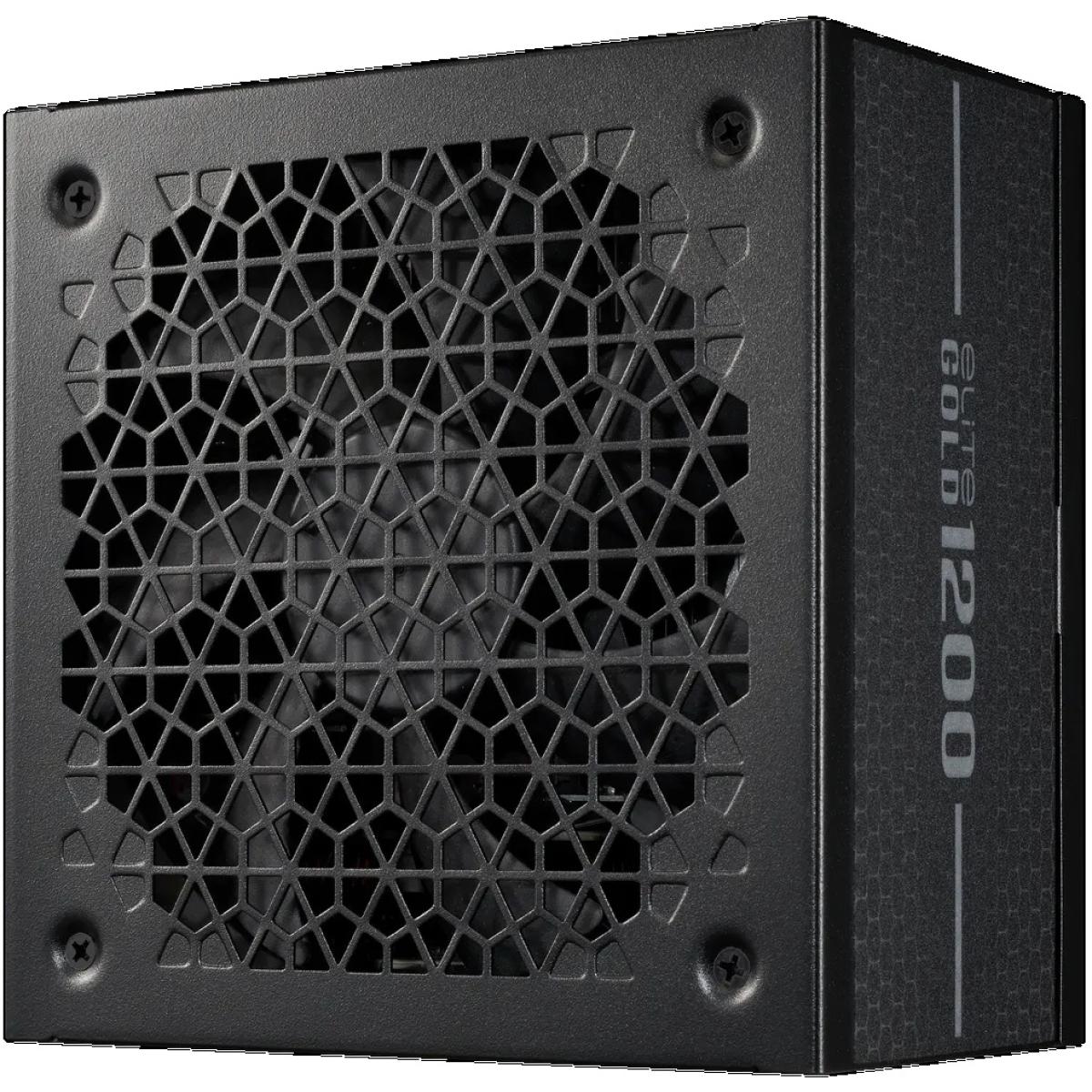 Cooler Master Elite Gold 1200 (ATX 3.1) 1200W 80 Plus Gold Full-Modular Power Supply w/ (12V-2x6) PCIE 5.1 Connector | MPW-C001-AFAG-BEU |