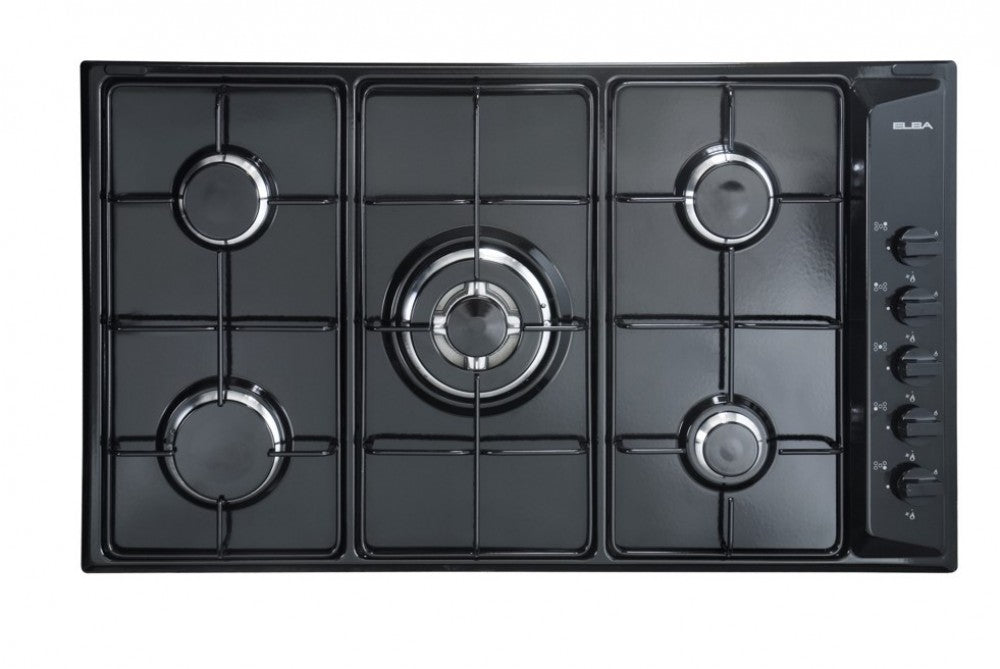 DR EN90-540 90cm Black Gas Oven with 5 Burners