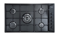 DR EN90-540 90cm Black Gas Oven with 5 Burners