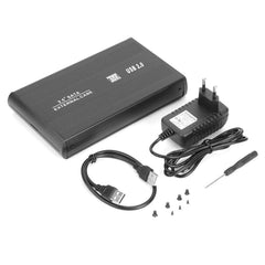 External Hard Drive Box with Adapter SATA to USB 2.0 3.5 inch