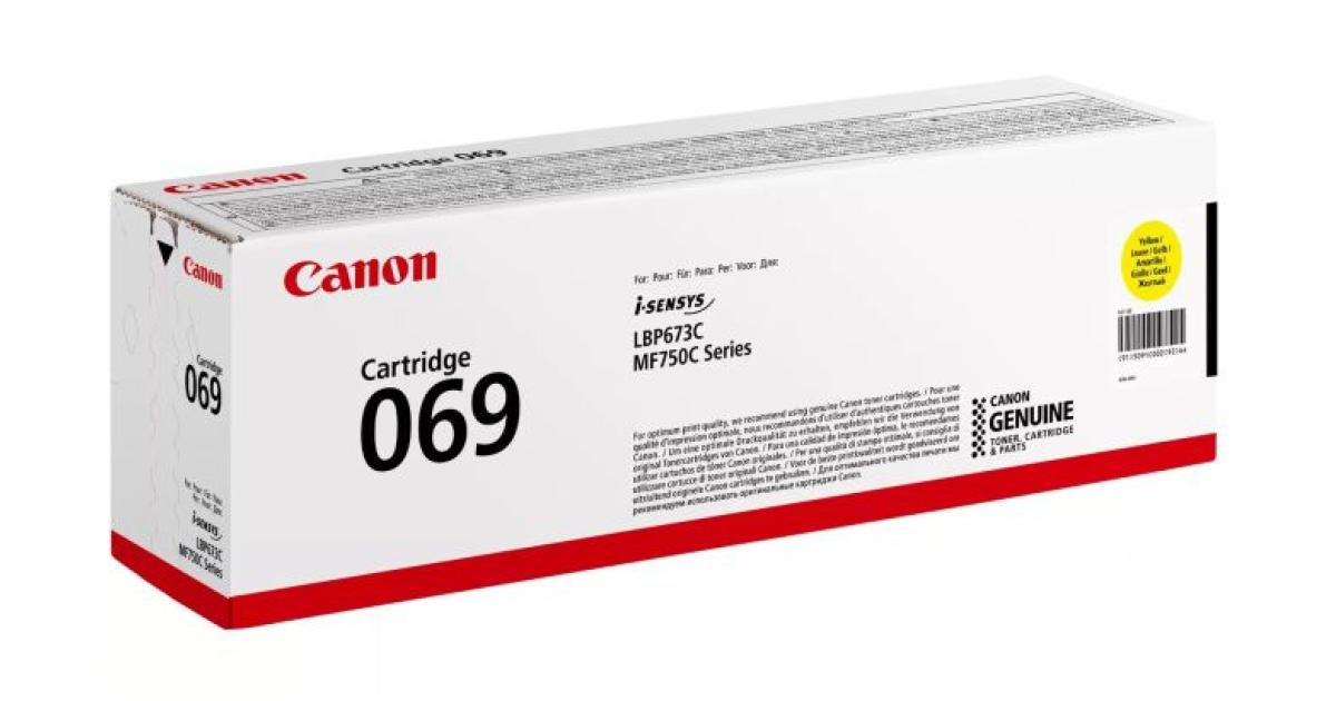 TONER CANON 069 YELLOW MF754 Series and LBP752 Series (EP-069Y)