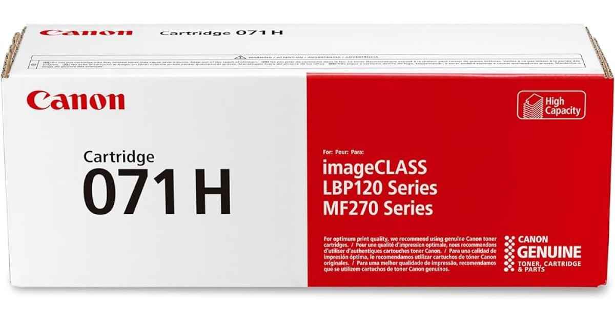 CANON CARTRIDGE 071 TONER FOR LBP122DW MF272DW MF275DW PRINTER