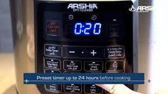 Arshia Digital Pressure Cooker – 8L Capacity – 1200W Power