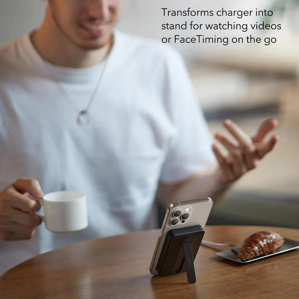 Esr Tech Esr for Magsafe Power Bank, Kickstand 6, 000mah Magsafe Portable Charger for Iphone 16/15/14/13/12, Black