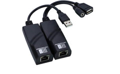 Usb 2.0 Extender To Rj45 With A 4 Ports Usb Hub 100m