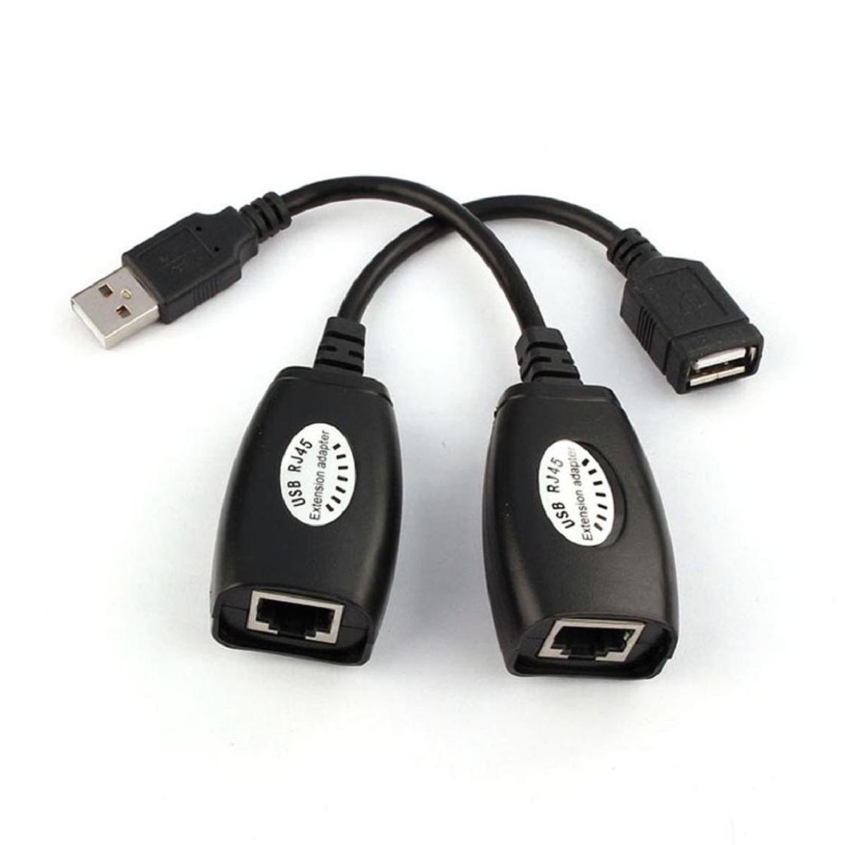 USB Over RJ45 Extension Adapter up to 150 ft length