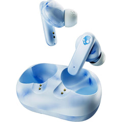 Skullcandy Ecobuds Sustainable Wireless Earbuds, Bluetooth Headphones, Up To 8 Hours Battery, Noise Isolating Fit, Battery Free Charging Case, Microphone For Iphone Android Glacier Blue