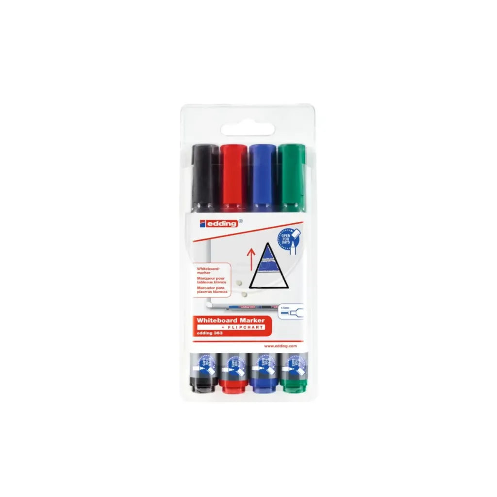 Edding 363 Whiteboard Marker Set Of 4 Colors