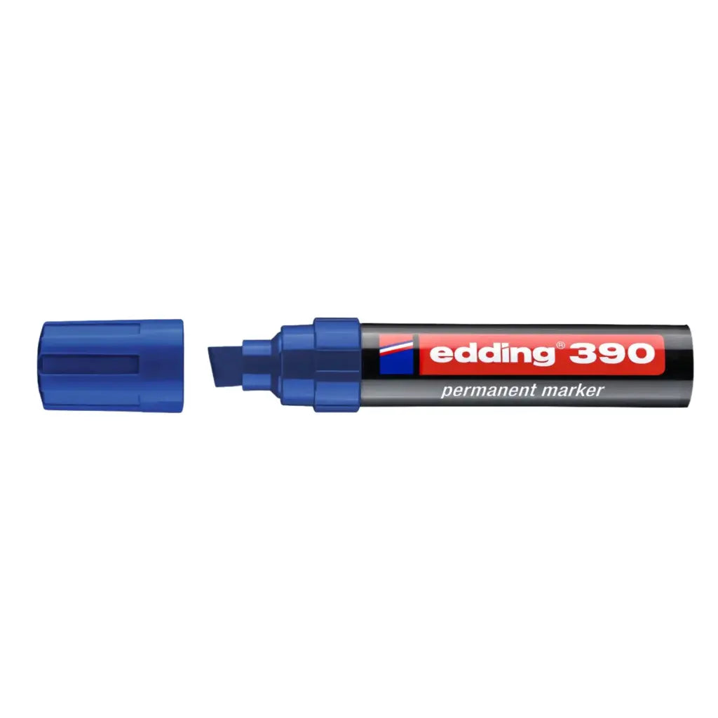 Edding 390 Permanent Marker - Blue Large Markings