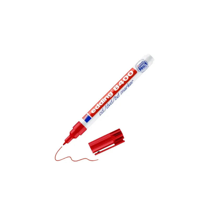 Edding 8400 CD/DVD Marker Red