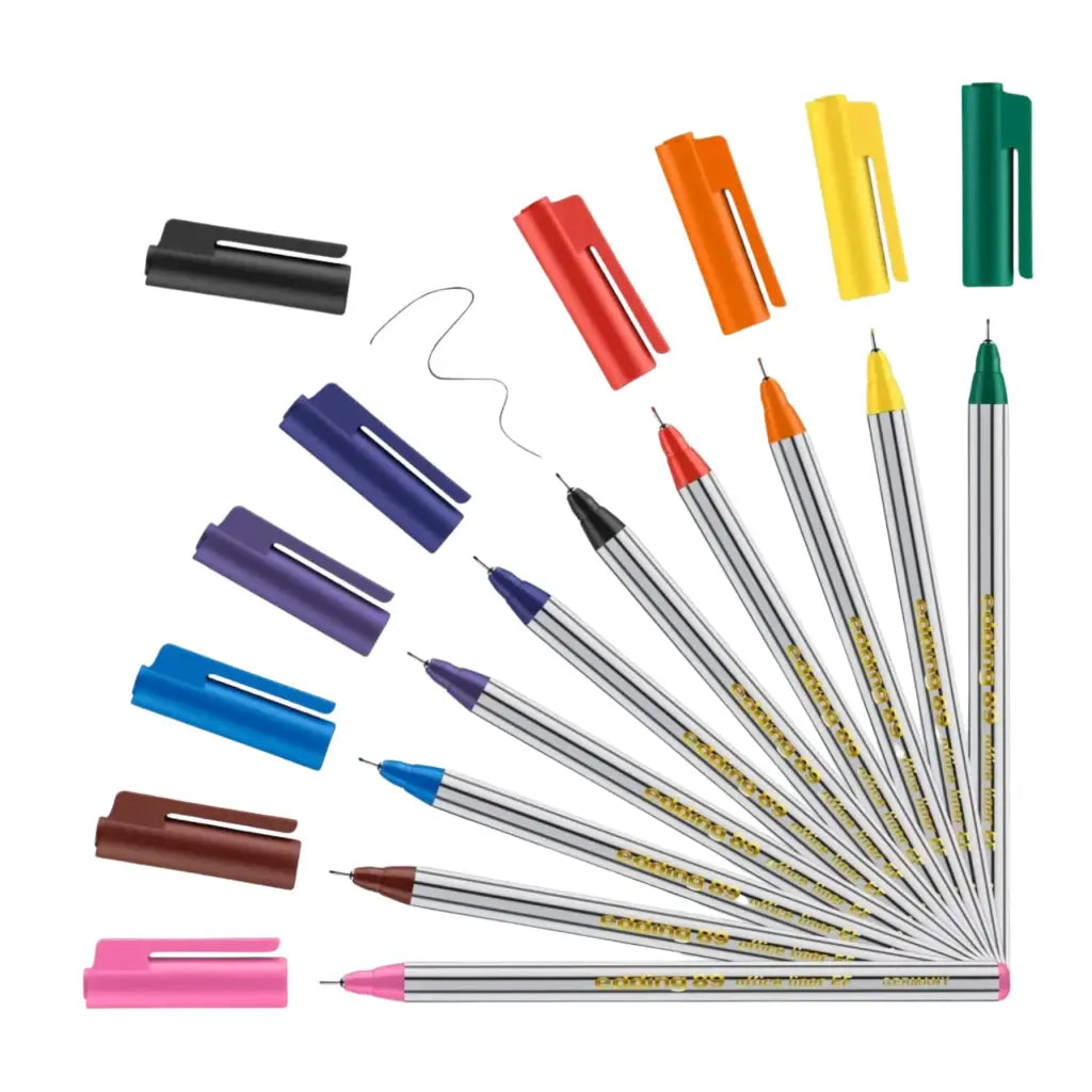 Edding 89 Office Liner EF - For Finest Lines Set Of 10 Colors