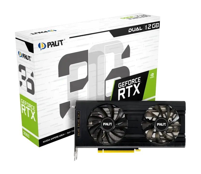 Palit Dual Geforce Rtx 3060 12gb Gddr6 Graphics Card