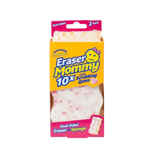 Scrub Daddy Eraser Mommy 10x with Scrubbing Germs (2-Pack)
