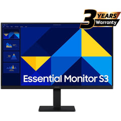 Samsung S3 Essential (D300) 24" Full-HD, IPS Flat Monitor, 100Hz, 5MS (GTG), Super Slim Design, Eye-Care Mode & Flicker Free | LS24D300GAMXUE |