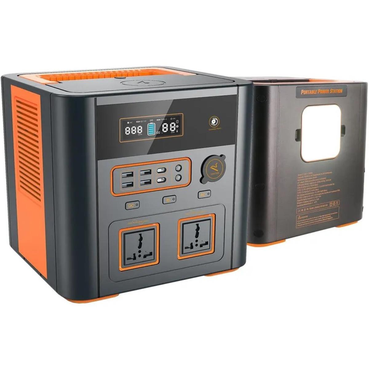 Toby’s Portable Power Station 500W, 150000mAh Lithium Battery, 220V AC Output, PD 60W, Wireless Charging, Lighting & Warning Modes, Multiple USB & DC Outputs - Black