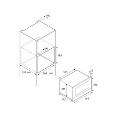 Bertazzoni F383MODMWSX Micro Oven 38 Cm