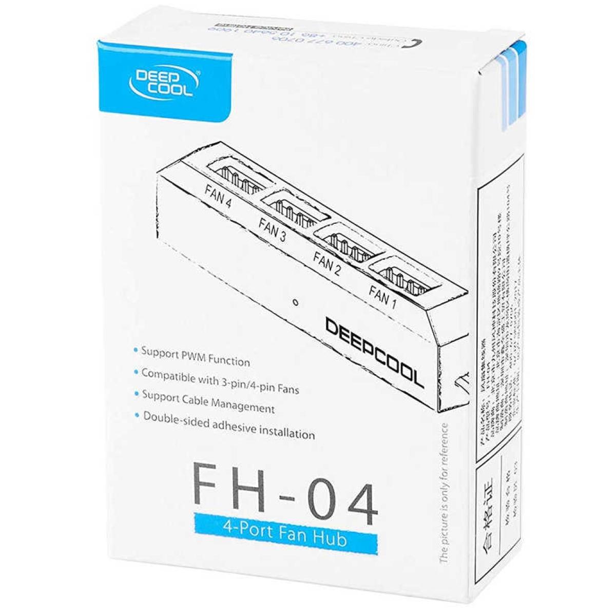 DeepCool Fan Hub Control 4PWM Fan Speed Supports Fan 3Pin/4Pin