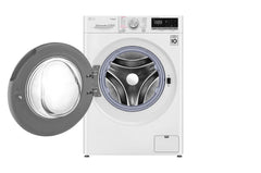 Front Load Washer 8KG , AI Direct Drive Motor, Steam , White Color