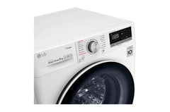 Front Load Washer 8KG , AI Direct Drive Motor, Steam , White Color