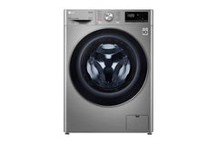 Front Load Washer 8KG, Ai Direct Drive Motor, Steam, Silver Color