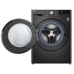 Front Load Washer & Dryer 10.5/7KG, AI DD, TurboWash 360°, Black Steel