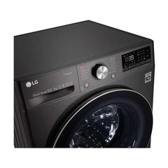 Front Load Washer & Dryer 10.5/7KG, AI DD, TurboWash 360°, Black Steel
