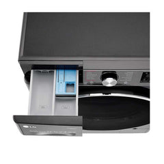 Front Load Washer & Dryer 10.5/7KG, AI DD, TurboWash 360°, Black Steel
