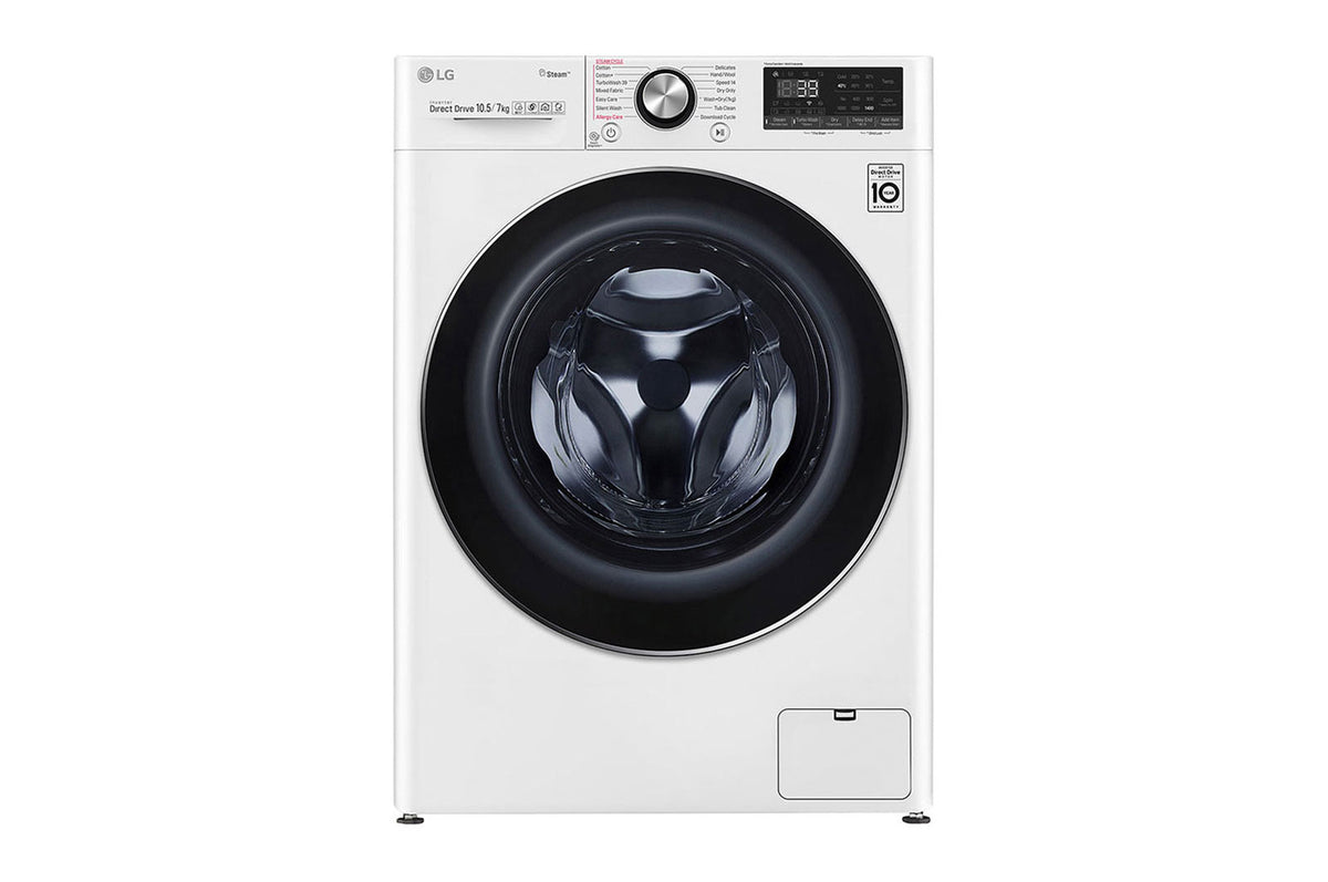 Front Load Washer & Dryer, 10.5/7KG, AI DD™, TurboWash™360˚, White