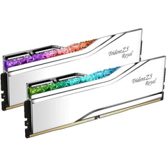 G.SKILL Trident Z5 Royal RGB Series 32GB (2x16GB) DDR5 RAM 6000MT/s CL28 Memory Kit - Silver | F5-6000J2836G16GX2-TR5S |