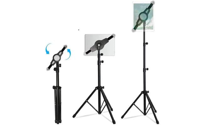 Tripod Mount Floor Stand Multi Direction For Ipad , Kindle Hd, Samsung