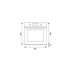 DR F605HEREKAX 60cm Electric Oven - Ivory/ Stainless Steel