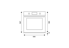 F605PROEKX Bertazzoni Oven 60cm, Full Electric