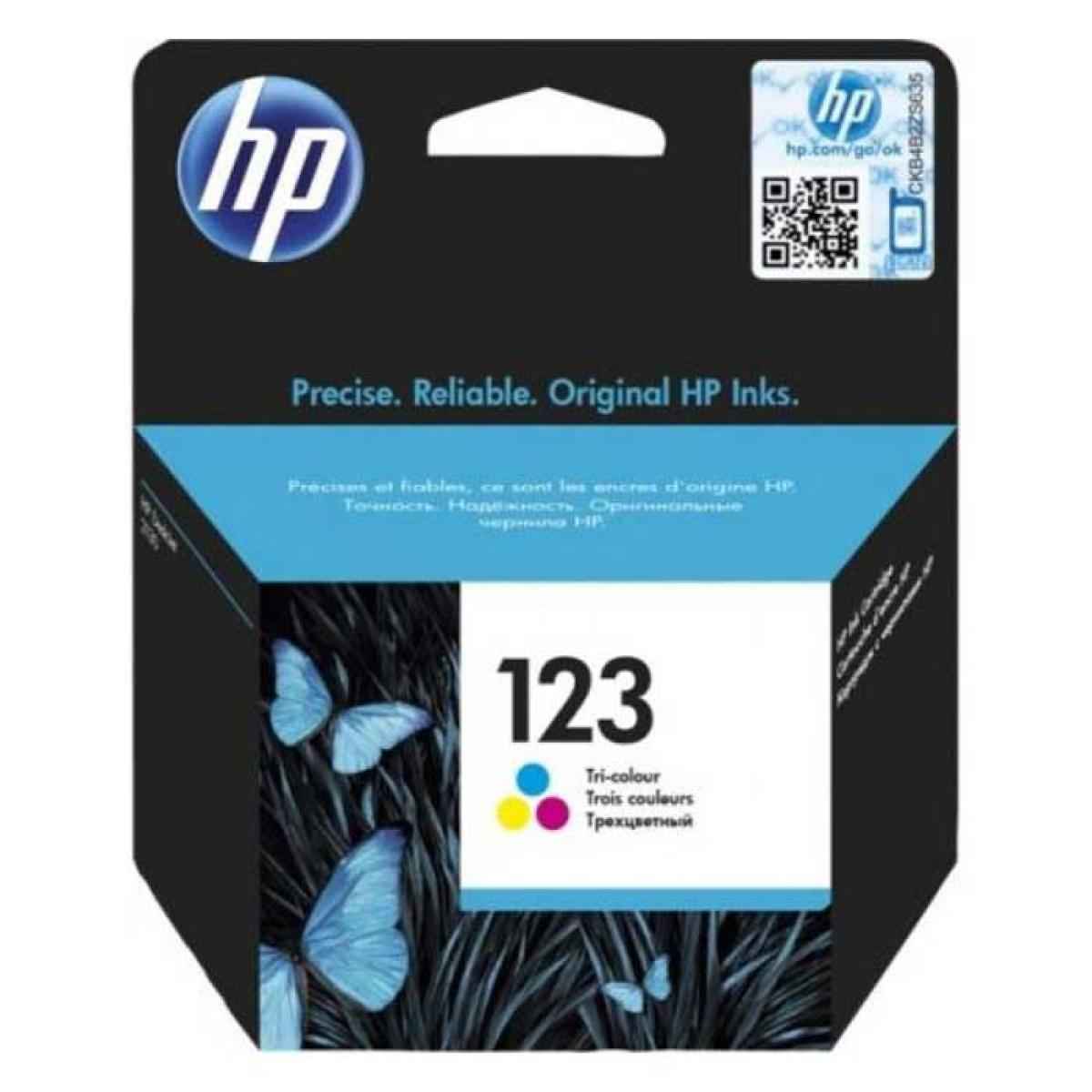 HP 123 Color Original Inkjet Advantage Cartridge For Deskjet 2130,2630,3630