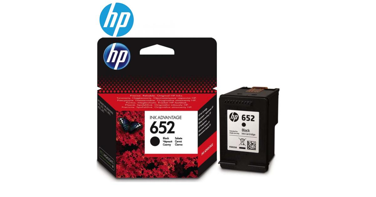 HP F6V25AE 652 Black Ink Cartridge (Original) - CompuMe