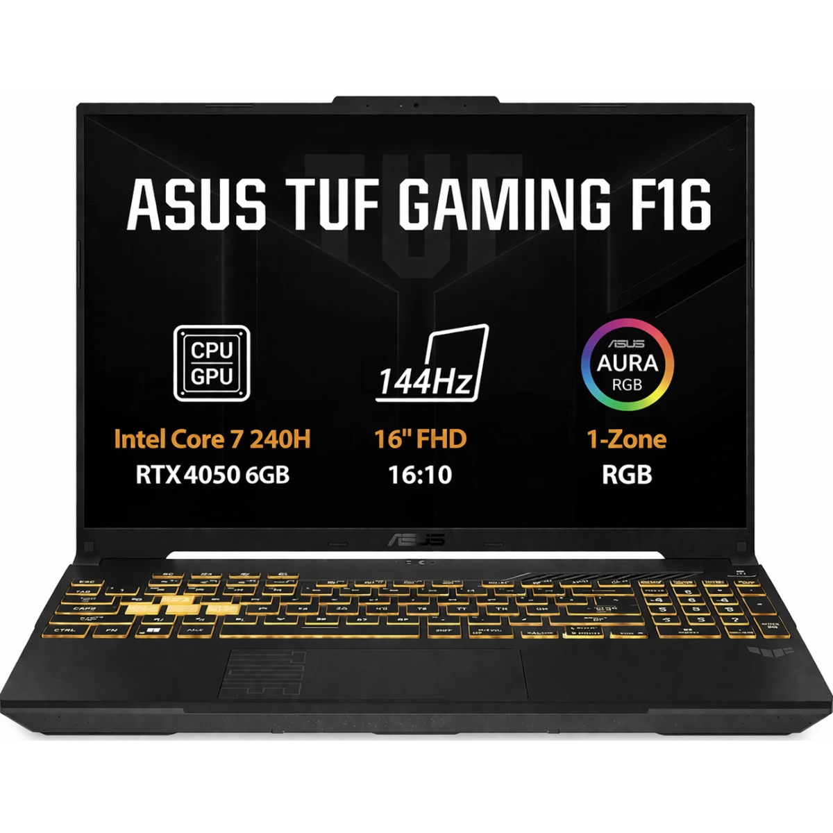 ASUS TUF F16 (2025) FX607VU Intel Core 7 240H 10-Cores w/ Nvidia RTX 4050 6GB DDR6 & 16" IPS 144Hz Display - Mecha Gray