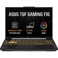ASUS TUF F16 (2025) FX607VU Intel Core 7 240H 10-Cores w/ Nvidia RTX 4050 6GB DDR6 & 16" IPS 144Hz Display - Mecha Gray