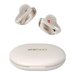 Acefast Aceclip Pro Open Ear Wireless Earphones Dual Mic Noise Reduion Bluetooth Compatible Earbuds Light Gold