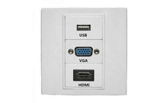 Vga HDMI USB Multimedia Faceplate Wall Plate, networking