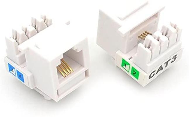 Cat3 Rj11 Punch Down Keystone Jack