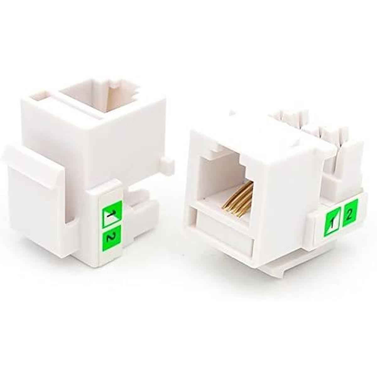 CAT3 RJ11 Punch Down Keystone Jack