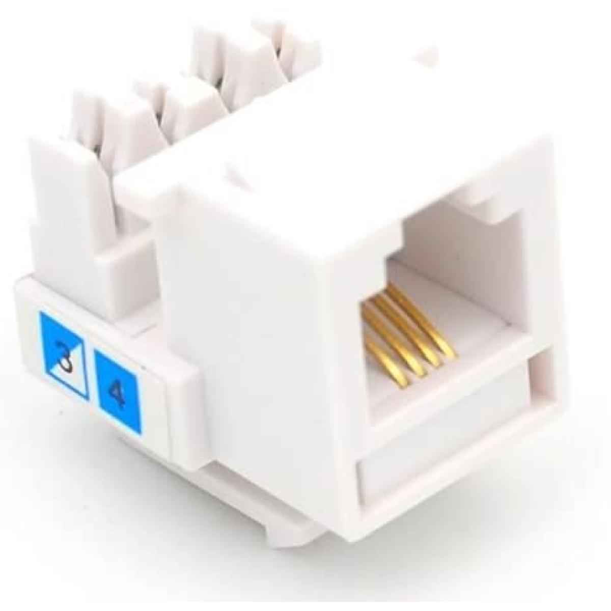 CAT3 RJ11 Punch Down Keystone Jack