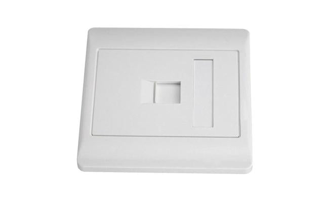 1 Port Rj45 Cat5e Face Plate Wall Socket - CompuMe