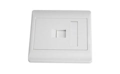 1 Port Rj45 Cat5e Face Plate Wall Socket - CompuMe