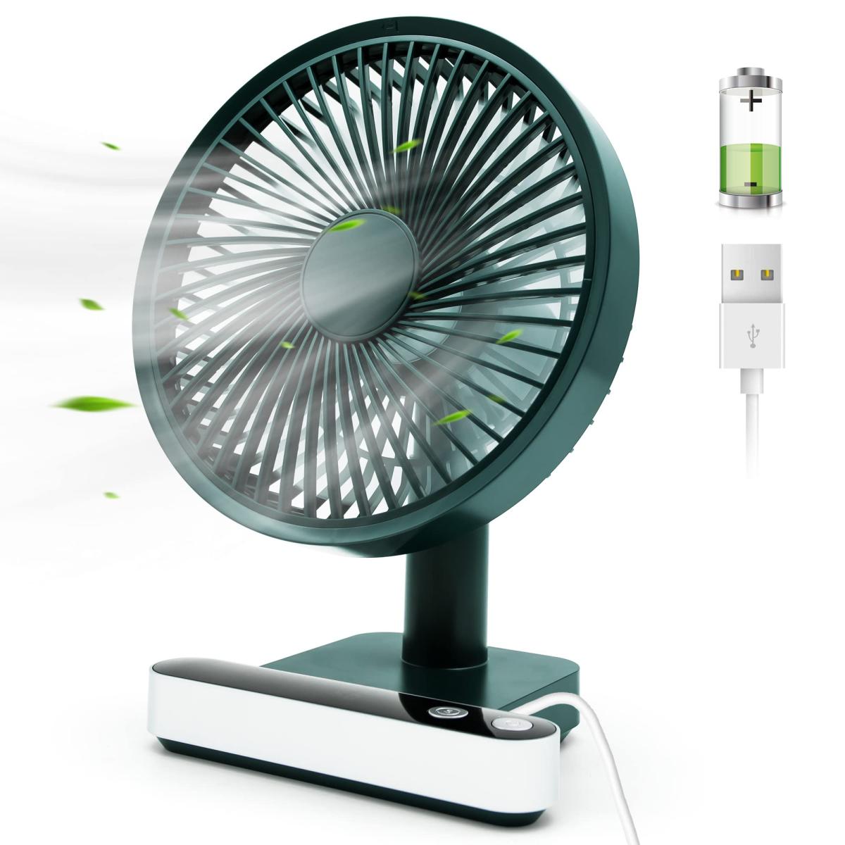 Portable 4 Wind Speed Rechargeable USB Desktop Fan 4W